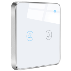 Розумний сенсорний вимикач Tervix Pro Line ZigBee Touch Switch (2 клавіші), без нуля