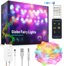 Розумна WiFі мультикольорова новорічна гірлянда 10 м Tervix Pro Line Fairy Lights WiFi