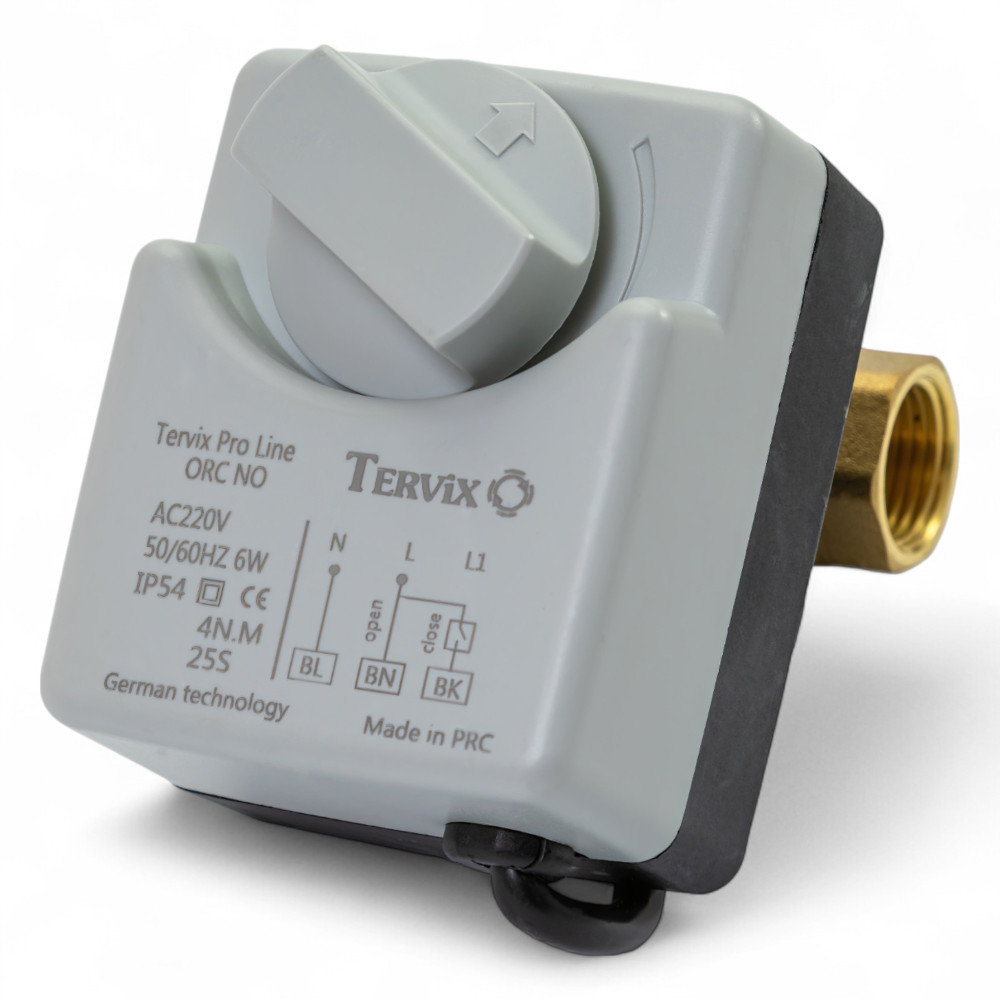 Система захисту від потопу для розумного будинку Tervix ZigBee Water Stop на 1 трубу 3/4